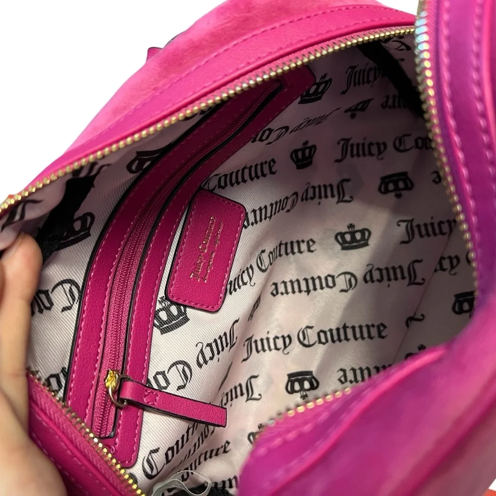 Juicy Couture NWT Pink Satchel with Gold Hardware and Detachable Strap